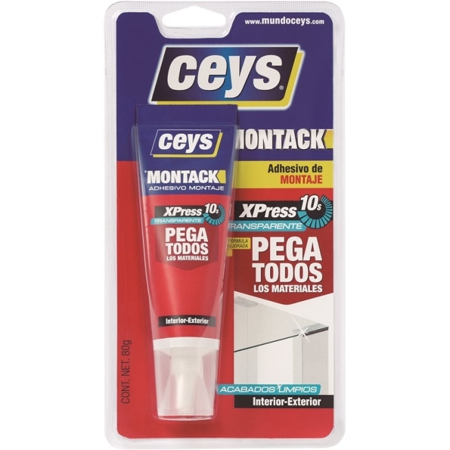 Pegamento adhesivo montack xpress montaje transp. blister...