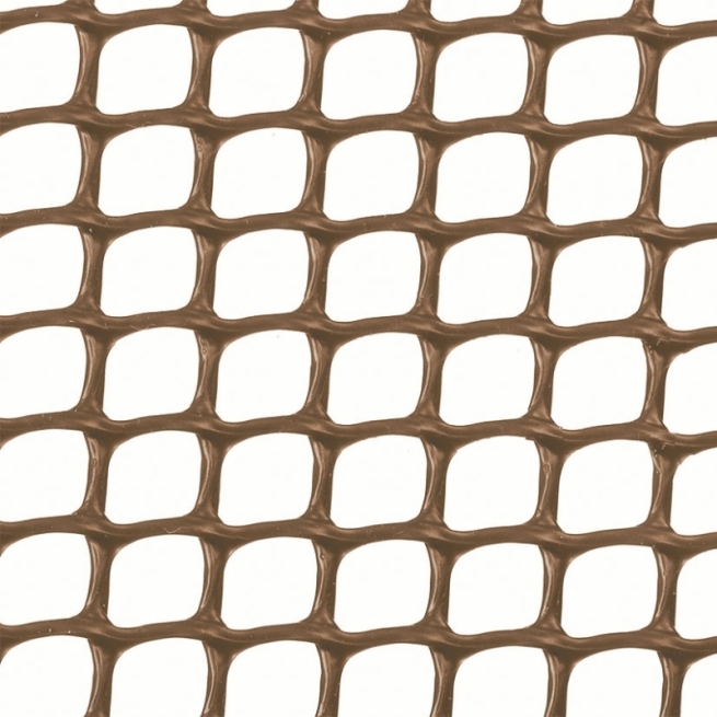 Malla cuadrada 10x10 marron 1x5 m - Suinplas