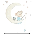 Adhesivo pared bear on the moon        - Suinplas