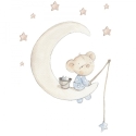 Adhesivo pared bear on the moon        - Suinplas