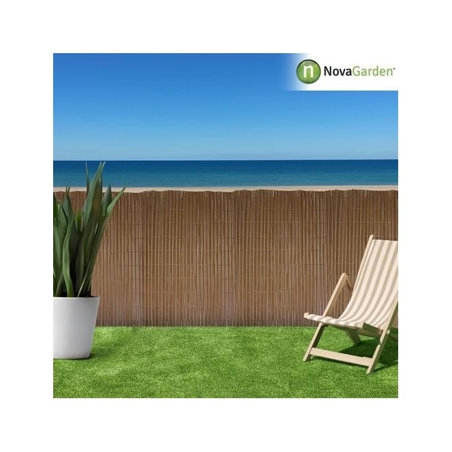 Cañizo PVC marron 1,5x3 m ocultacion jardin