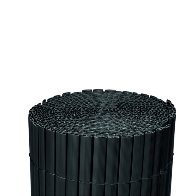 Cañizo PVC gris antracita 1x3 m ocultacion jardin