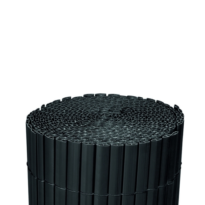 Cañizo PVC gris antracita 1,5x3 m ocultacion