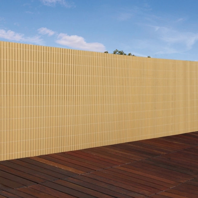 Cañizo pvc lite doble cara 16mm 1.5x3m caña - Suinplas