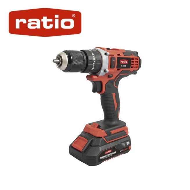 Taladro atornillador percutor RATIO 18V Connected Power 