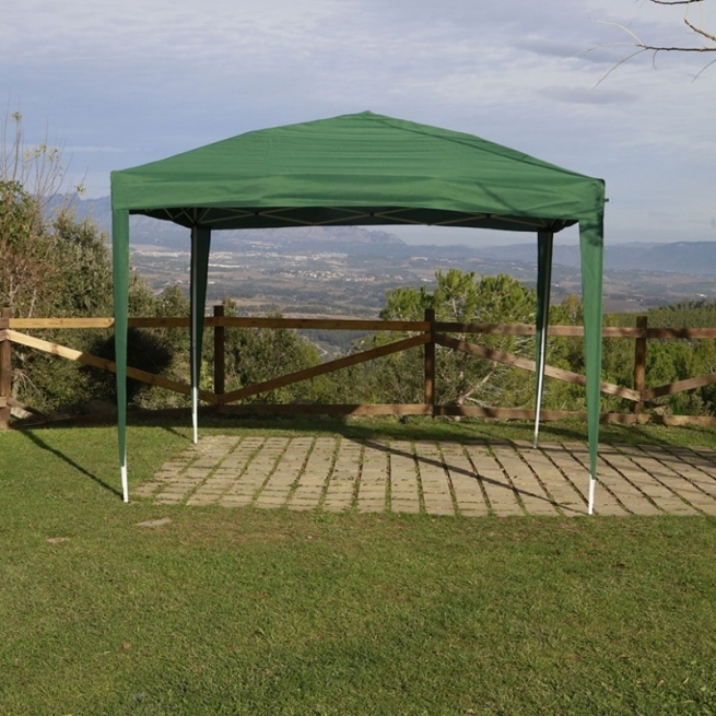 Carpa jardin plegable verde 3x3 m - Suinplas