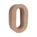 "Numero papel mache 17,5x10x5,5cm ""0""   - Suinplas"