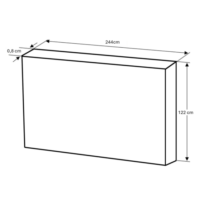 Tablero Aglomerado 244x122