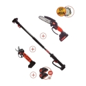 Kit motosierra + tijera 2 baterias 2.0ah + pertiga altuna...