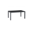 Mesa imitacion ratan resina 150x90xh72 cm antracita - Sui...