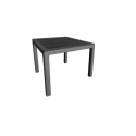Mesa imitacion ratan resina 150x90xh72 cm antracita - Sui...