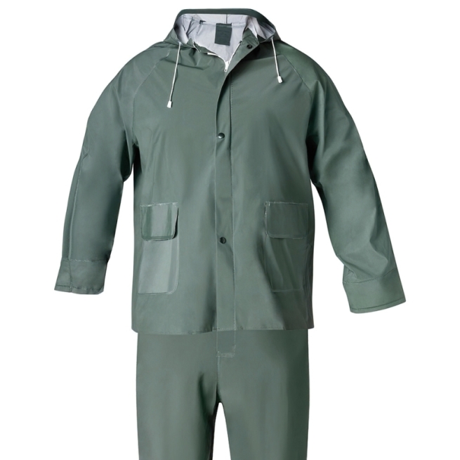 Traje de Agua Verde PVC Talla L 
