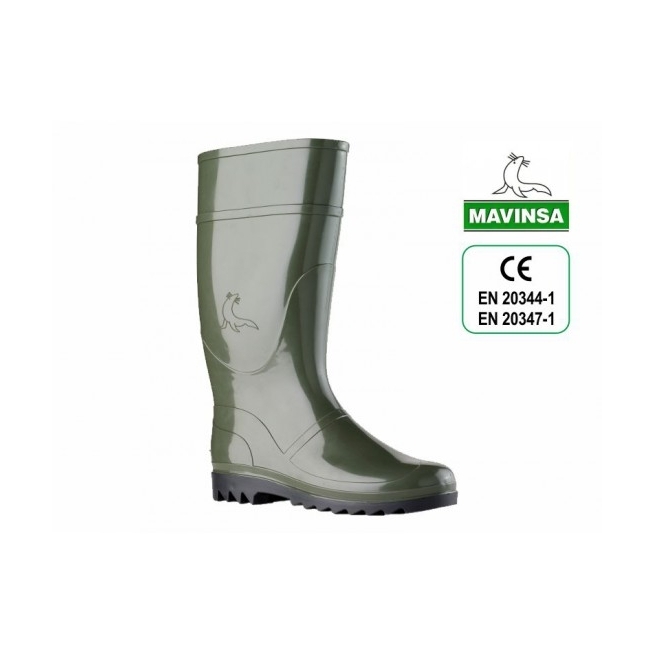 Botas agua verde nº 39 caña alta - Suinplas