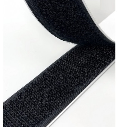 Cinta Velcro Cosible Tejido Color Negro Velcro Macho-Hook