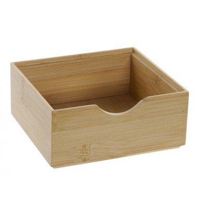 Caja Organizadora de Bambú con Tela