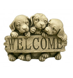FIGURA ANIMALES WELCOME PERROS