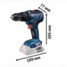Atornillador  prof  gsb  18v-55 + 3 baterias - Suinplas