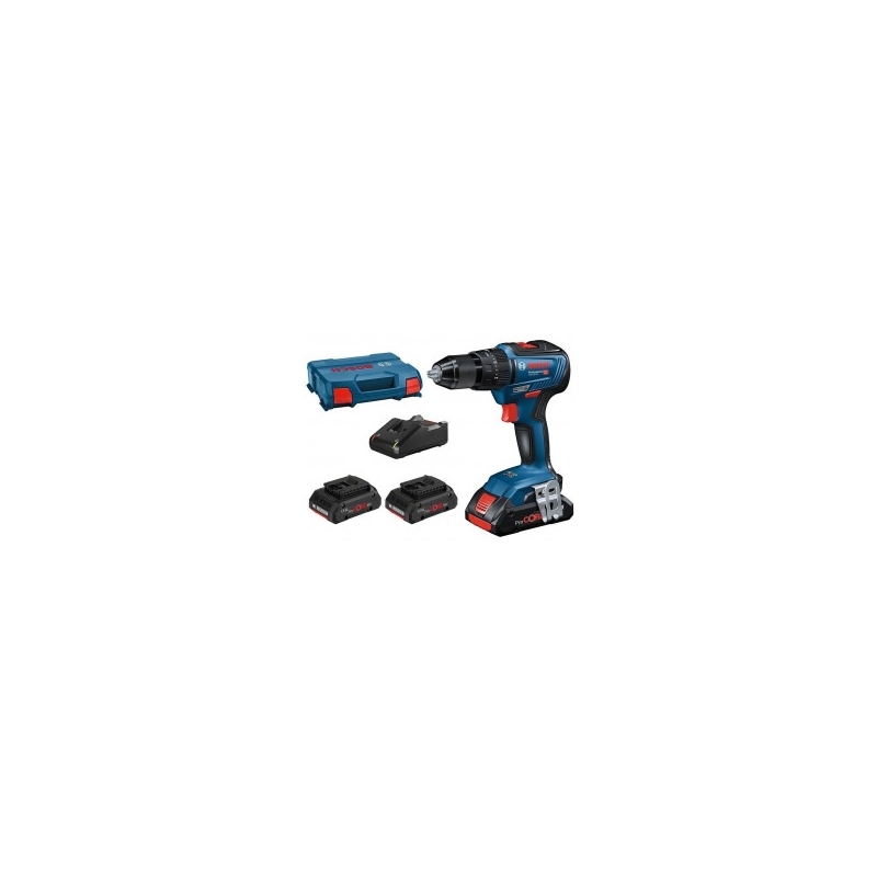 Taladro percutor gsb 18v -55 2bat  1 carga  y maletin pro...