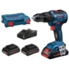 Taladro percutor gsb 18v -55 2bat  1 carga  y maletin pro...