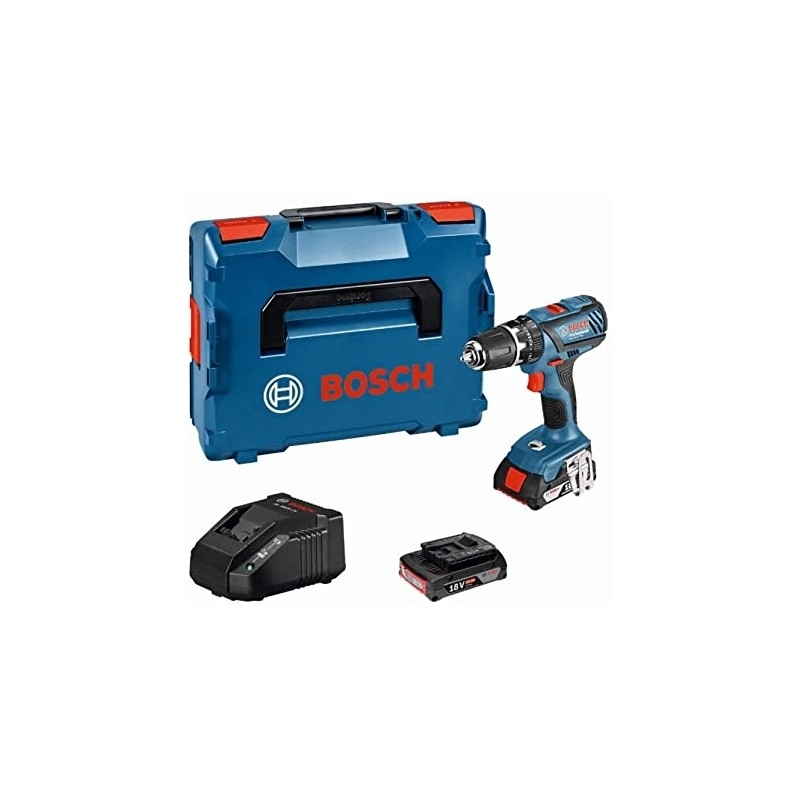 Taladro atornillador gsb 18v-2  2 baterias - Suinplas