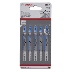 Hoja sierra de calar bosch t118a metal 5 unidades - Suinplas