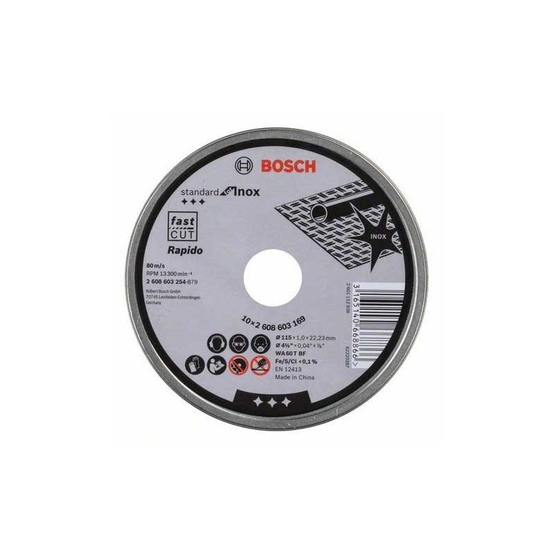 Disco de corte 10ud lata 115x1 - Suinplas