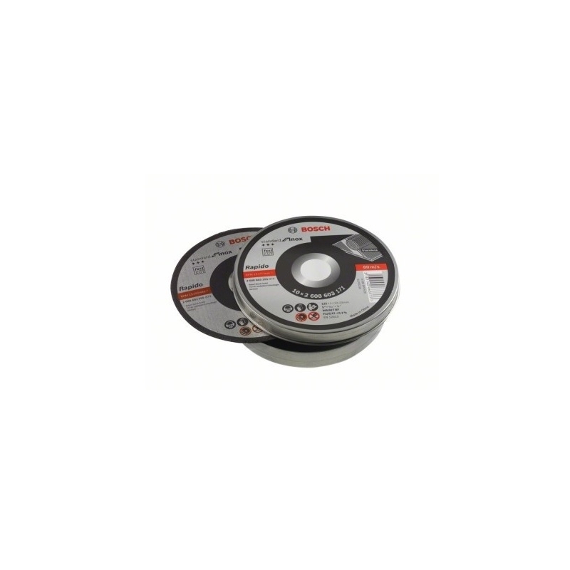 Disco de corte 10ud lata 125x1  especial inox - Suinplas