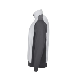 Sudadera bicolor cremallera  blanca/gris  xl - Suinplas