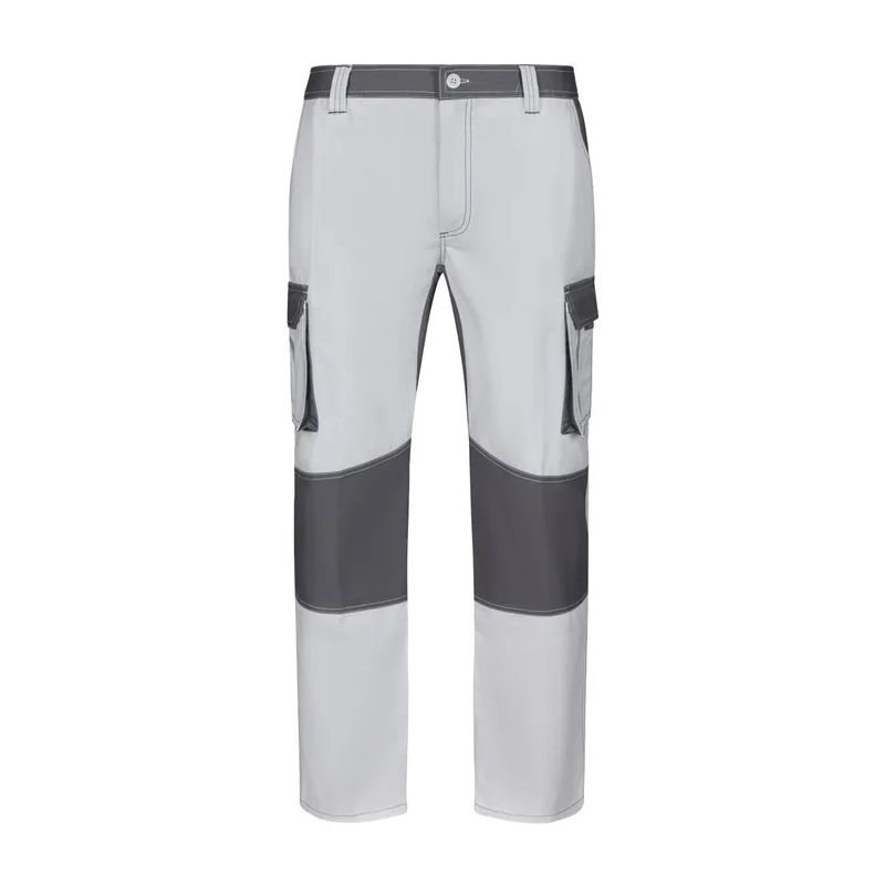 Pantalon bicolor blanco/gris  talla  44 - Suinplas