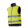Chaleco acolchado reversible marino-amarillo fluor  xl -...
