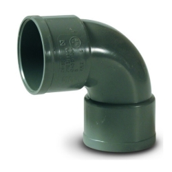 Codo recto hembar-hembra pvc 40mm - Suinplas