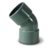 Codo pvc 45 hembra-hembra 40mm - Suinplas