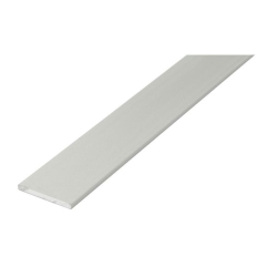 Pletina aluminio 20x3mm  blanco 1,00m - Suinplas