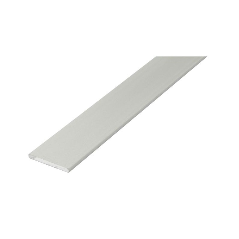 Pletina aluminio 20x3mm  blanco 1,00m - Suinplas