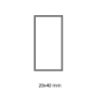 Perfil compensacion mampara cromo de  4x2 cm - Suinplas
