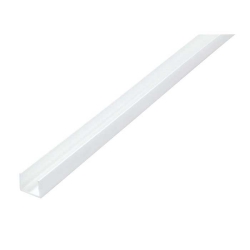 Perfil u pvc blanco 19x19mm x 250cm - Suinplas