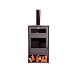 Estufa de leña horno nice titanium eco design - Suinplas