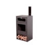 Estufa de leña horno nice titanium eco design - Suinplas