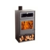 Estufa de leña horno nice titanium eco design - Suinplas