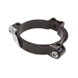 Abrazadera fijacion bajante 80mm marron - Suinplas