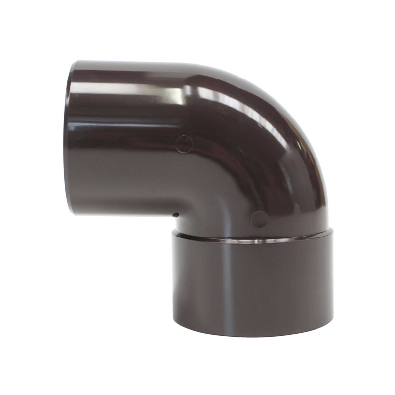 Codo 87º m-h 80mm canalon marron - Suinplas