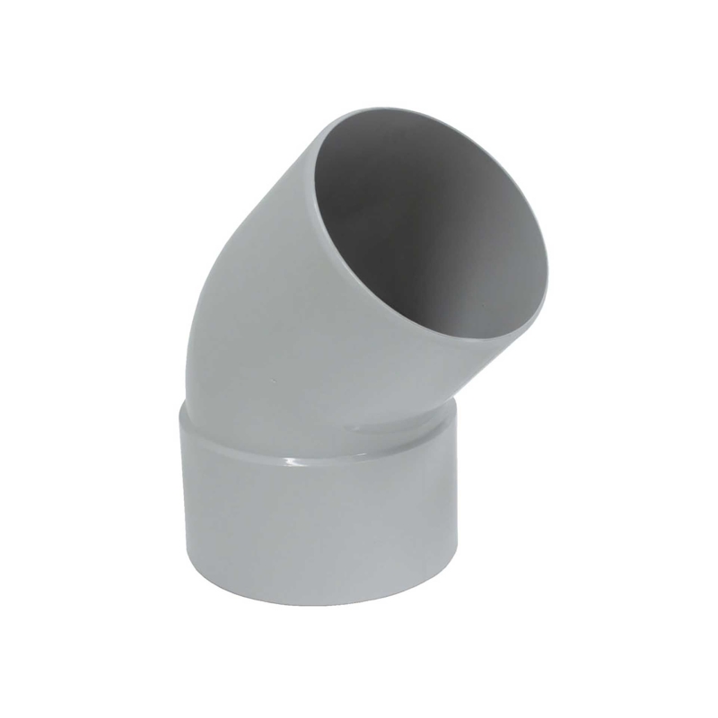 Codo 45º m-h 80mm canalon gris - Suinplas