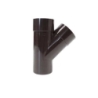 Te canalon 45º m-h-h 80mm marron - Suinplas