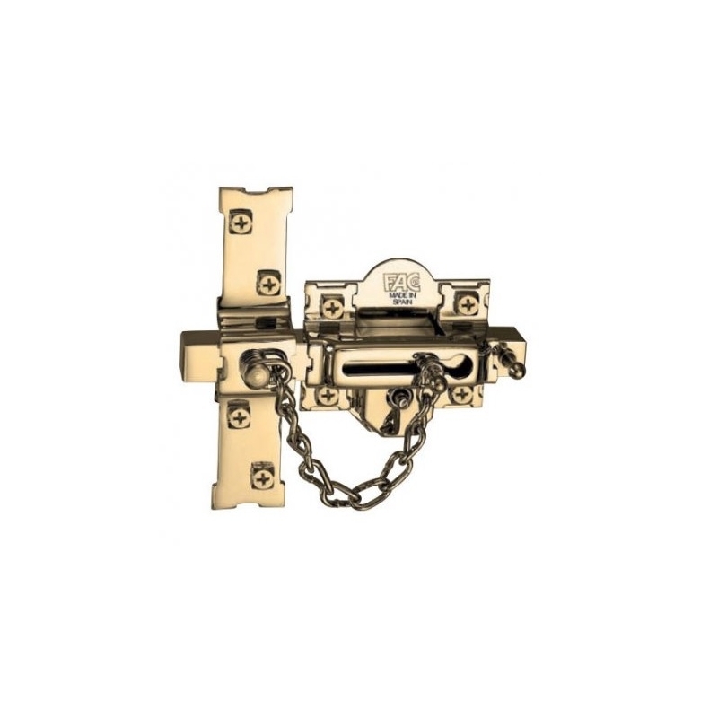 Cerrojo fac 307-r/80 con cadena dorado izquierda  - Su...