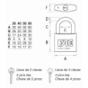 Candado fac exterior  marino  50mm - Suinplas