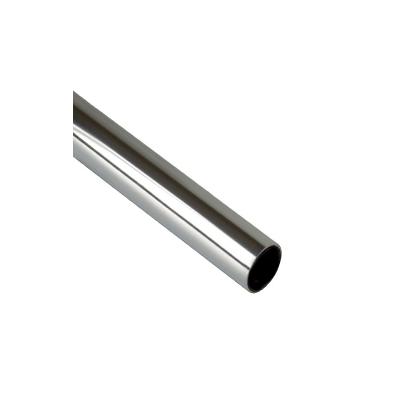 Barra armario redonda cromo 100 cm x 16 mm - Suinplas