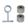 Casquillos laterles + soporte central 16mm - Suinplas