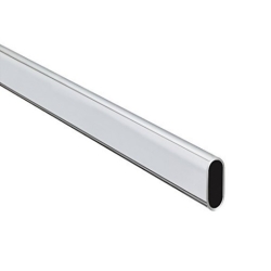 Barra armario ovalada cromo 100 cm 25x15 mm - Suinplas