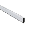 Barra armario ovalada cromo 100 cm 25x15 mm - Suinplas