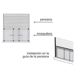 Mosquitera ventana fija extensible 75/142 x 50 cm  - S...